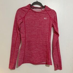 Women's Heathered Long Sleeve Activewear Top || UNDER ARMOUR || about size 6